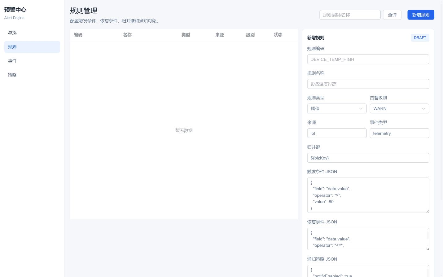图4-2 规则 rules