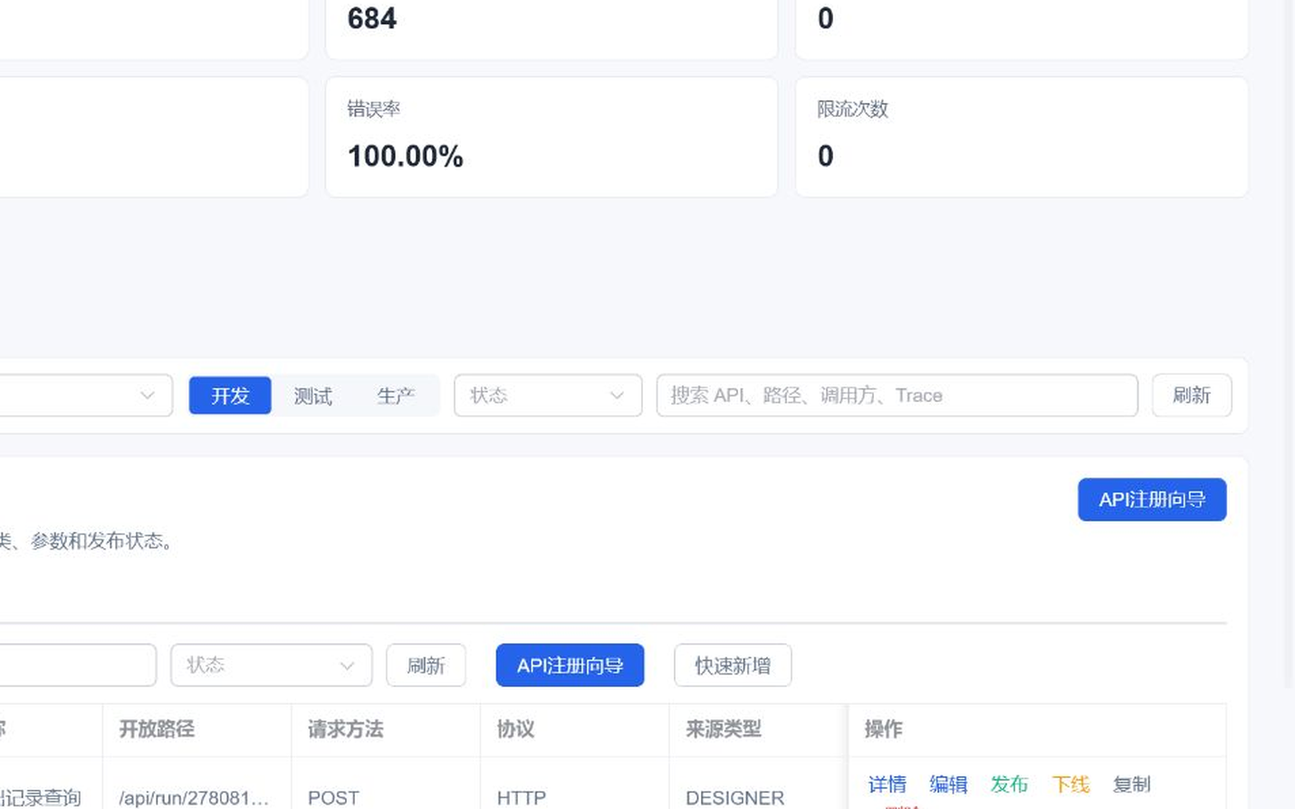 图4-4 API分类列表